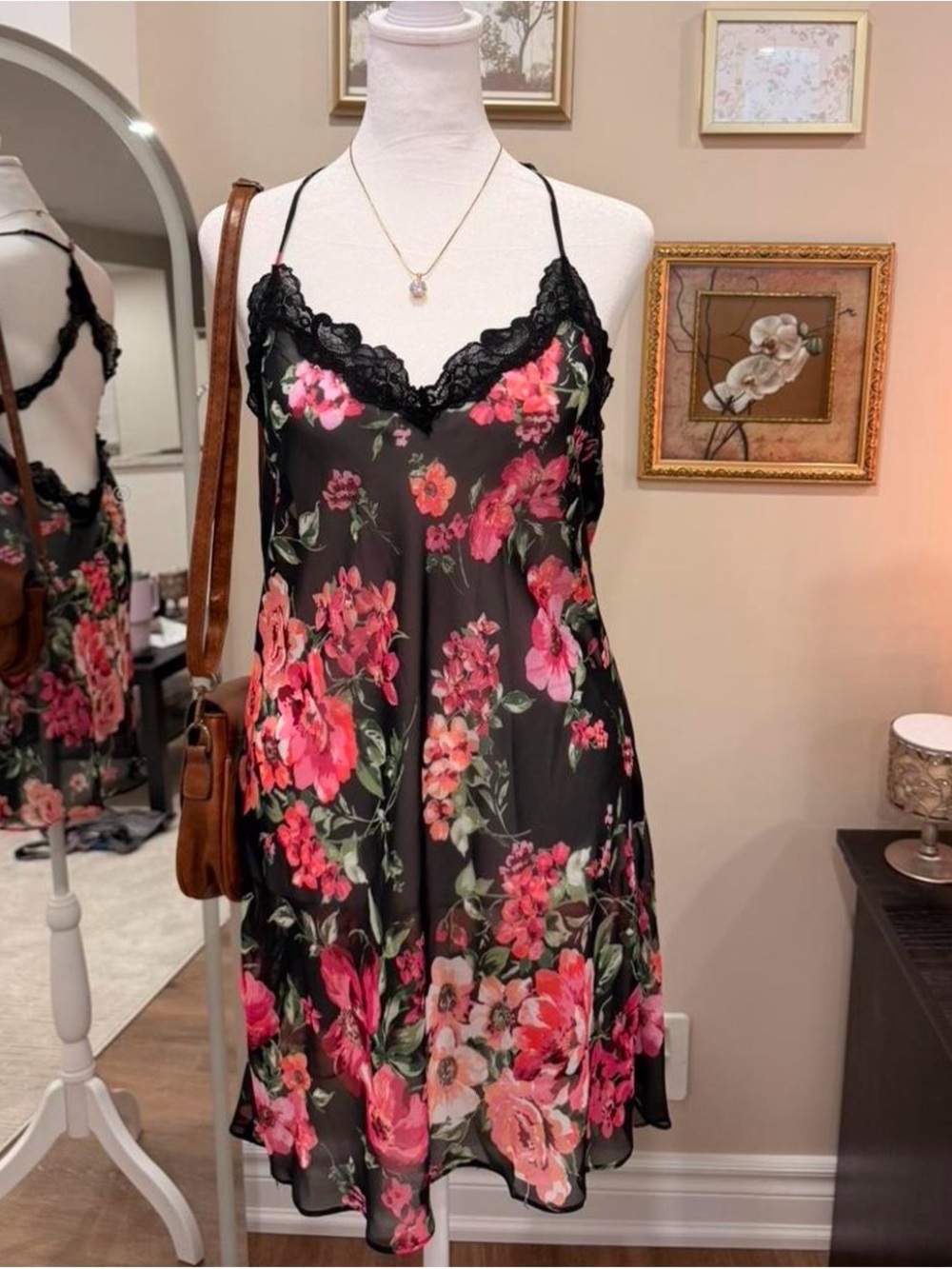 Y2K Sheer Floral Slip Mini Dress - In Bloom By Jonquil